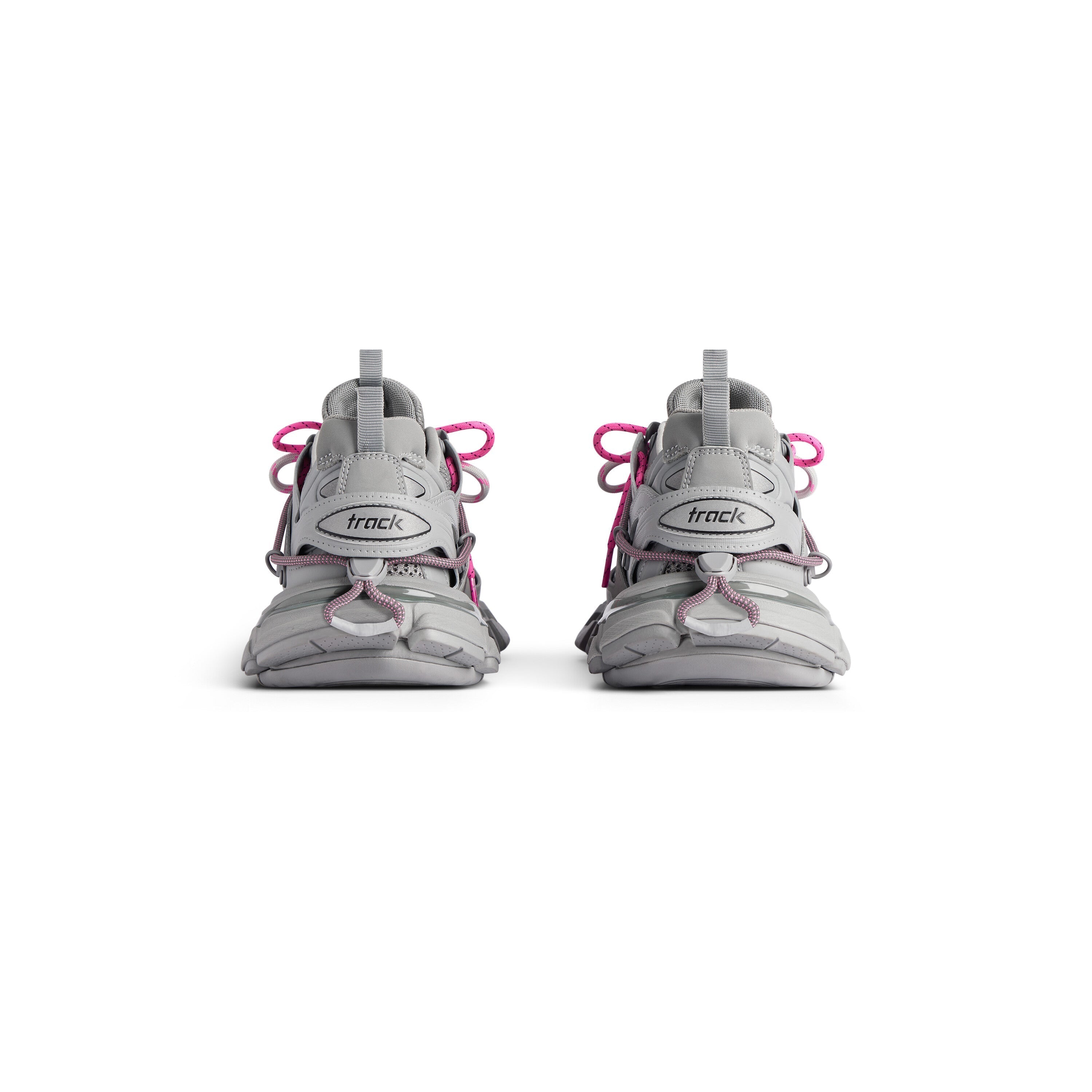 Balanciaga Track Gris Avec Laces Rose