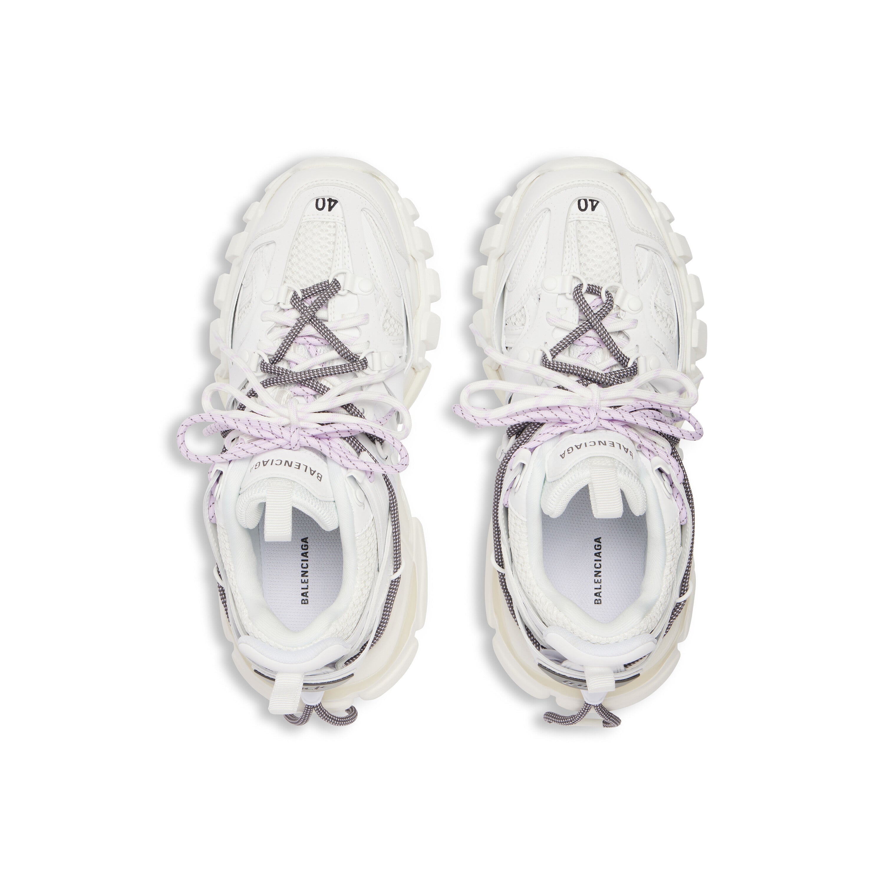 Balanciaga Track Blanc Avec Laces Blanche et Lilas