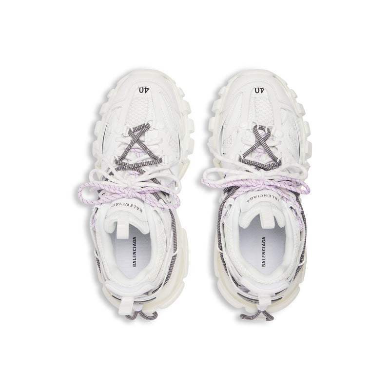 Balanciaga Track Blanc Avec Laces Blanche et Lilas
