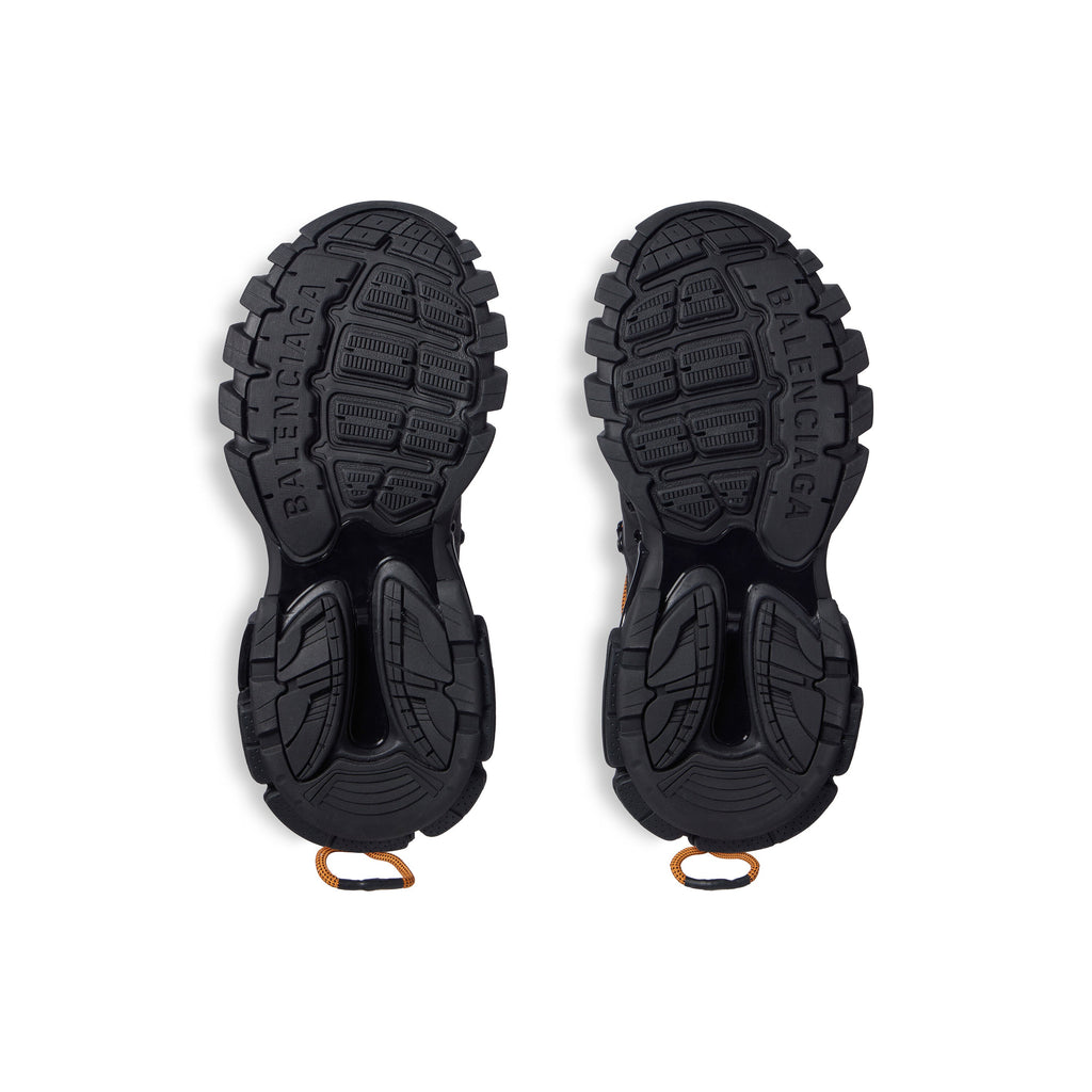 Balanciaga Track Avec Laces Noire Et Orange