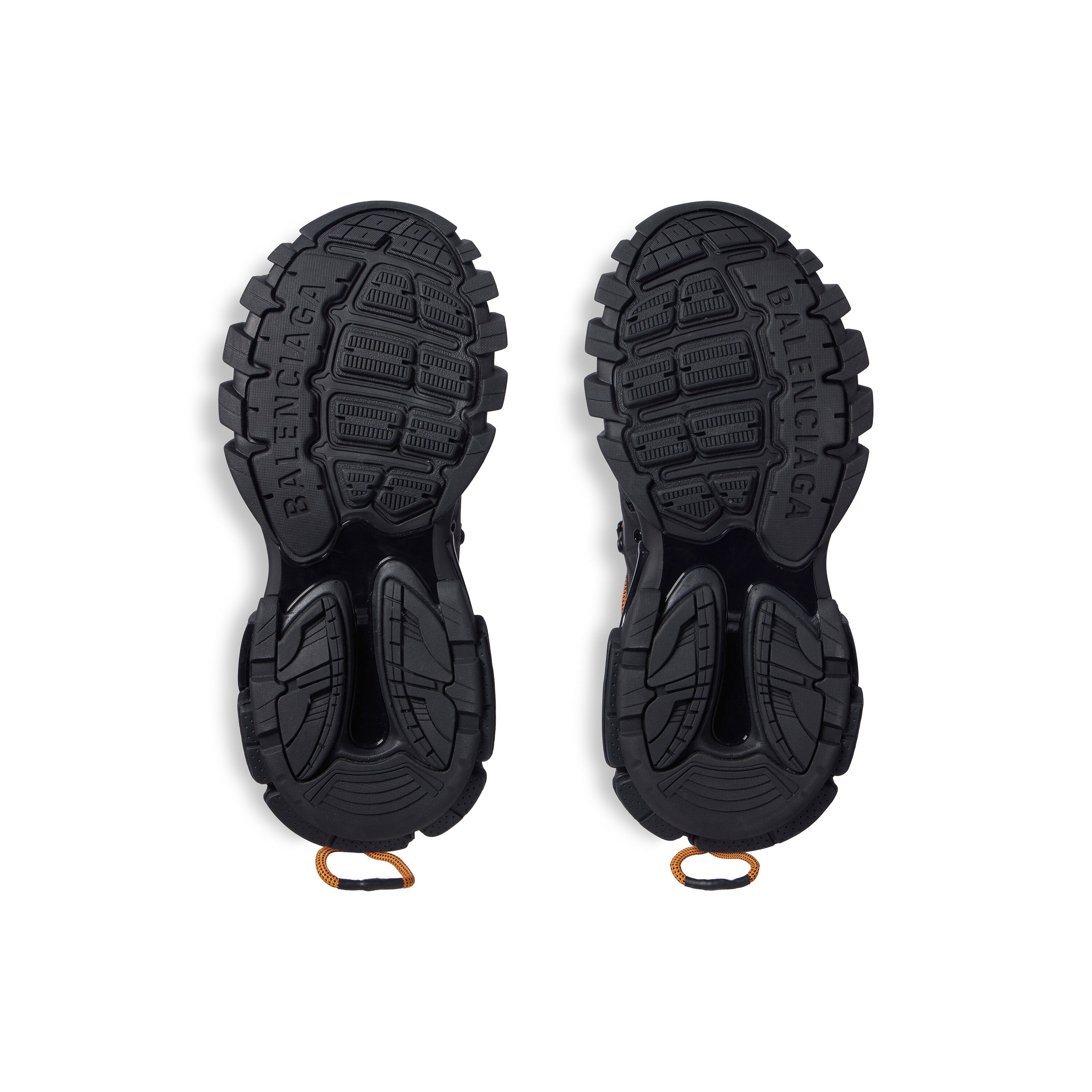 Balanciaga Track Avec Laces Noire Et Orange