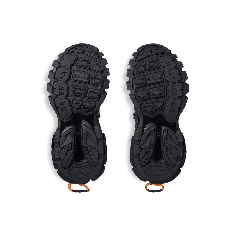 Balanciaga Track Avec Laces Noire Et Orange