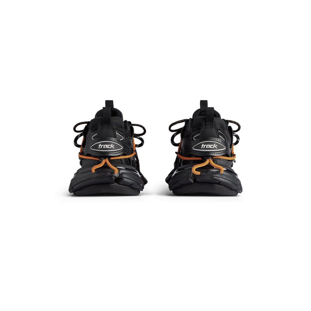 Balanciaga Track Avec Laces Noire Et Orange