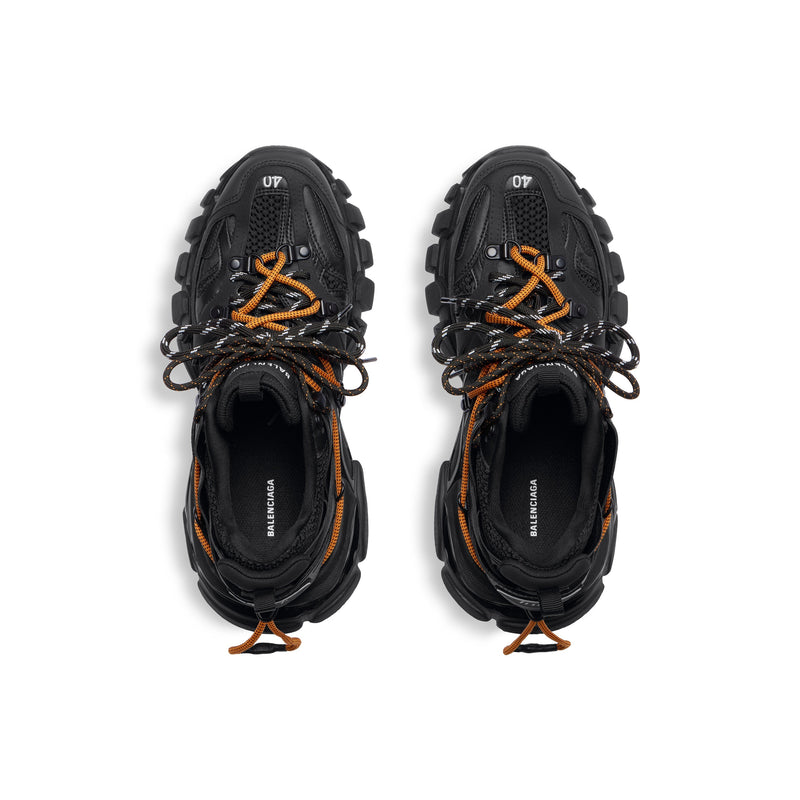 Balanciaga Track Avec Laces Noire Et Orange