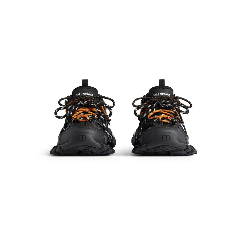 Balanciaga Track Avec Laces Noire Et Orange