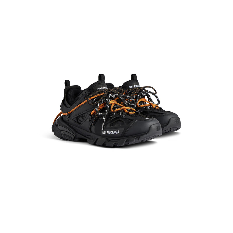 Balanciaga Track Avec Laces Noire Et Orange