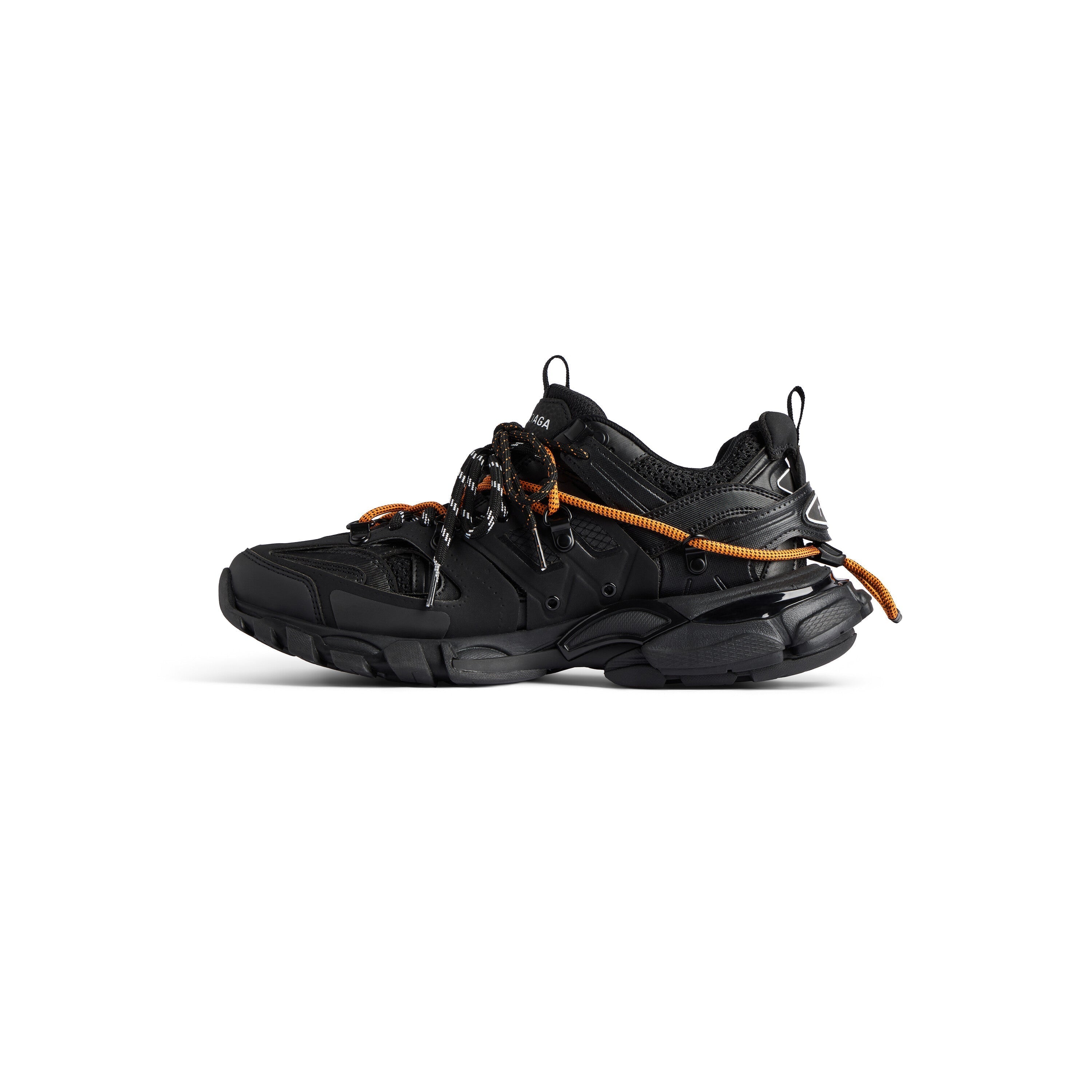 Balanciaga Track Avec Laces Noire Et Orange