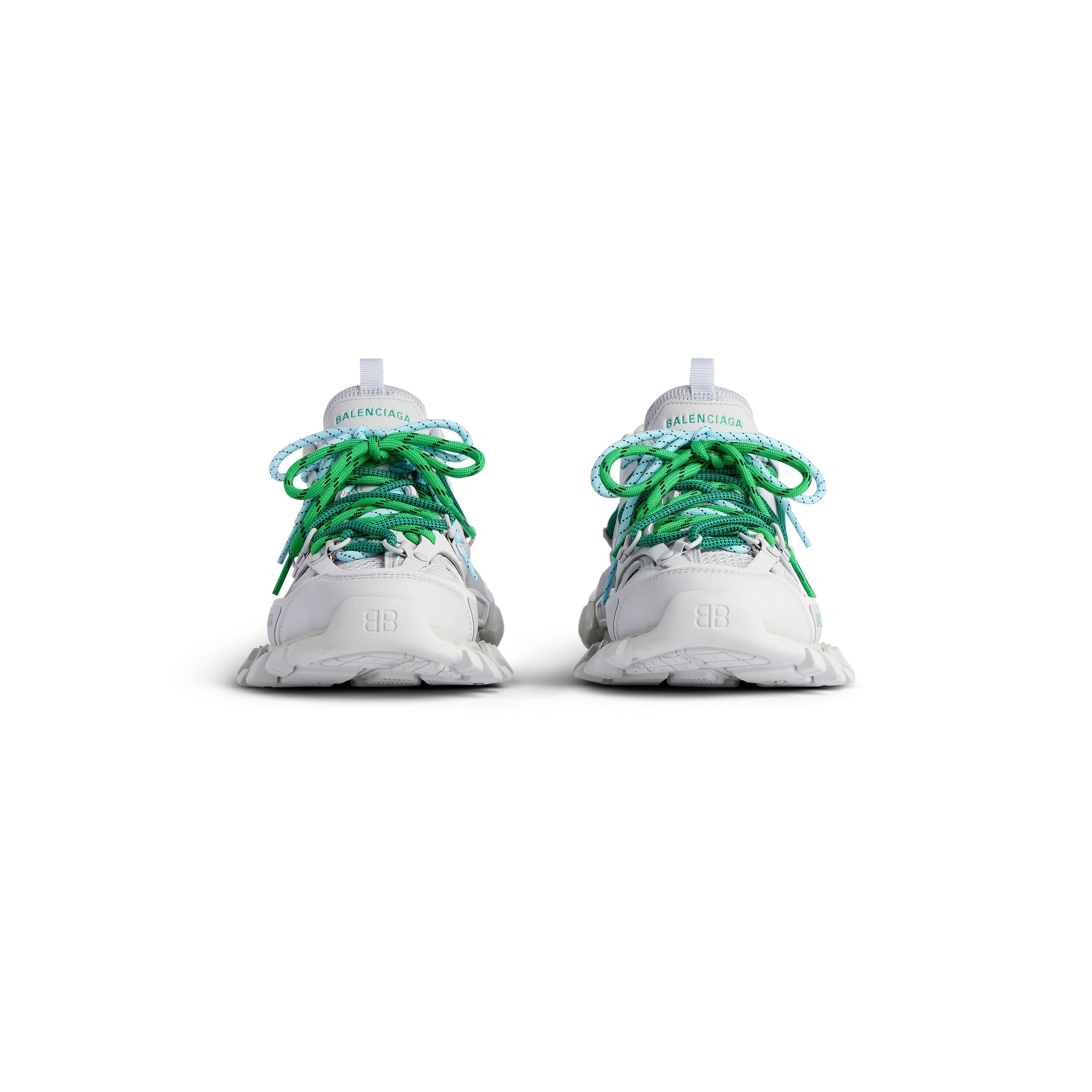 Balanciaga Track Gris Avec Laces Verte et Bleue