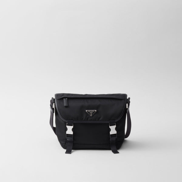 Sac porté épaule en Re-Nylon et cuir Saffiano
