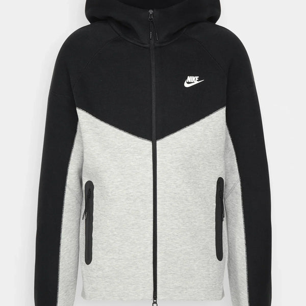 Nike Nouveau Tech Fleece Zippé Noir Et Gris