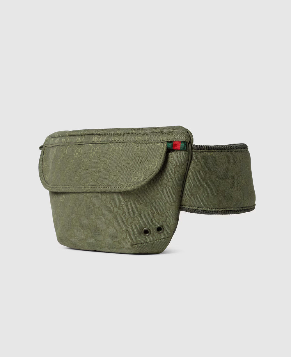 Sac ceinture en toile GG grand format
