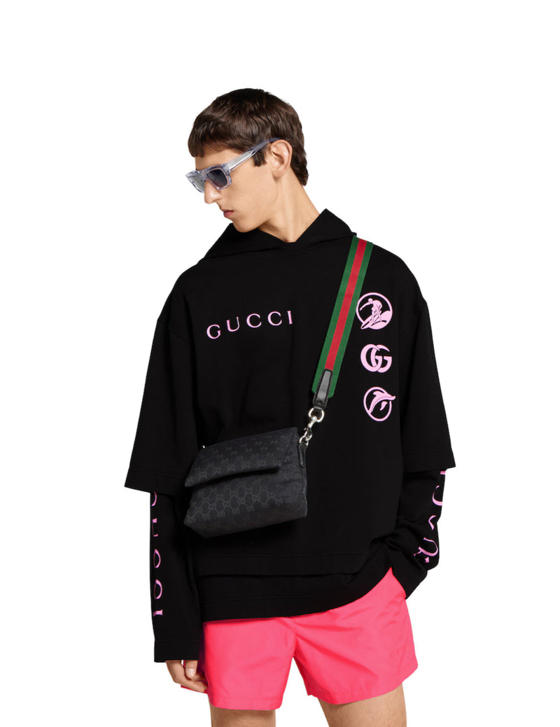 Sac à bandoulière en toile GG petit format - #1