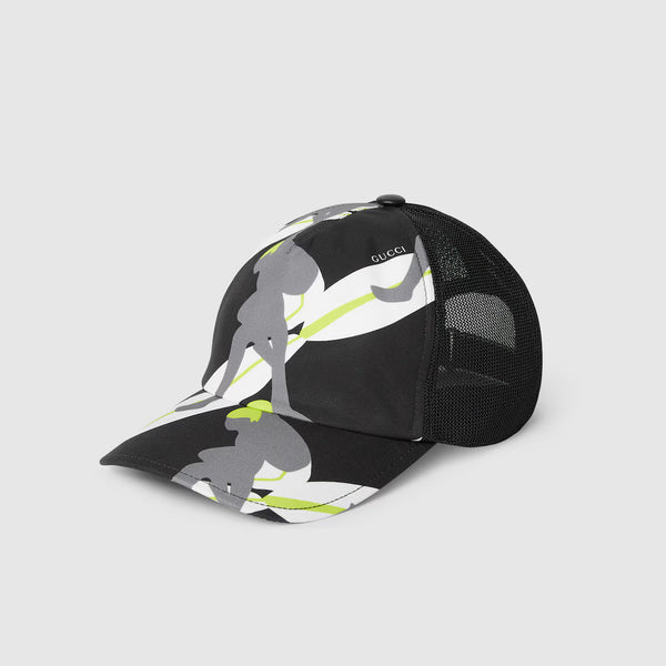 Casquette en toile de coton imprimée