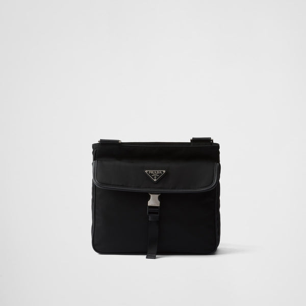 Sac porté épaule en Re-Nylon et cuir Saffiano
