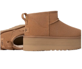 UGG Botte Classic Ultra Mini à plateforme  Marron