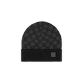 Bonnet et Écharpe Neo Petit Damier Noir