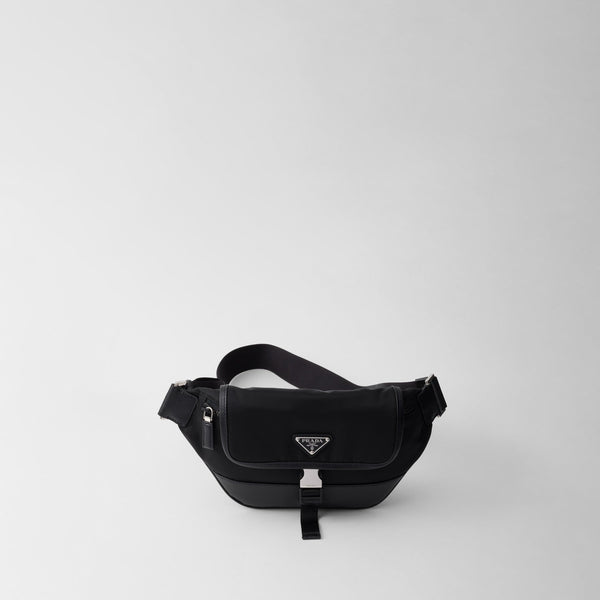 Sac porté épaule en Re-Nylon et cuir Saffiano