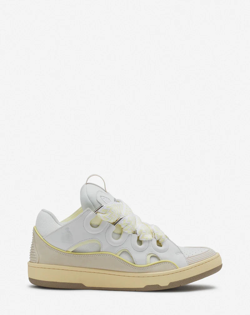 Lanvin Curb Blanc Et Jaune