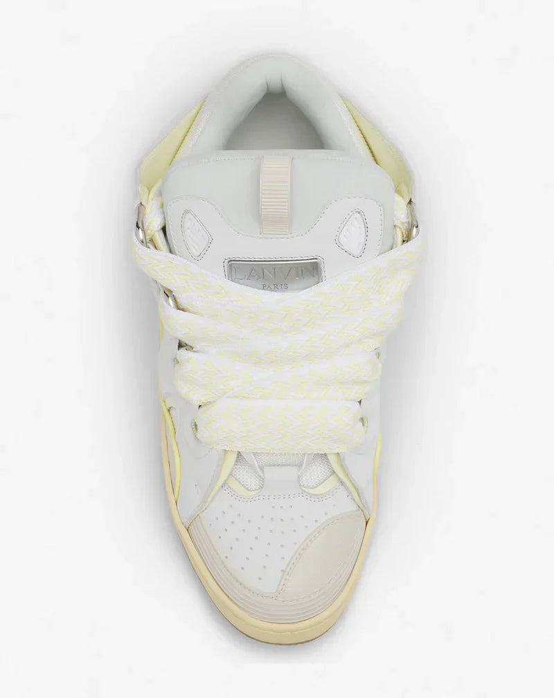 Lanvin Curb Blanc Et Jaune