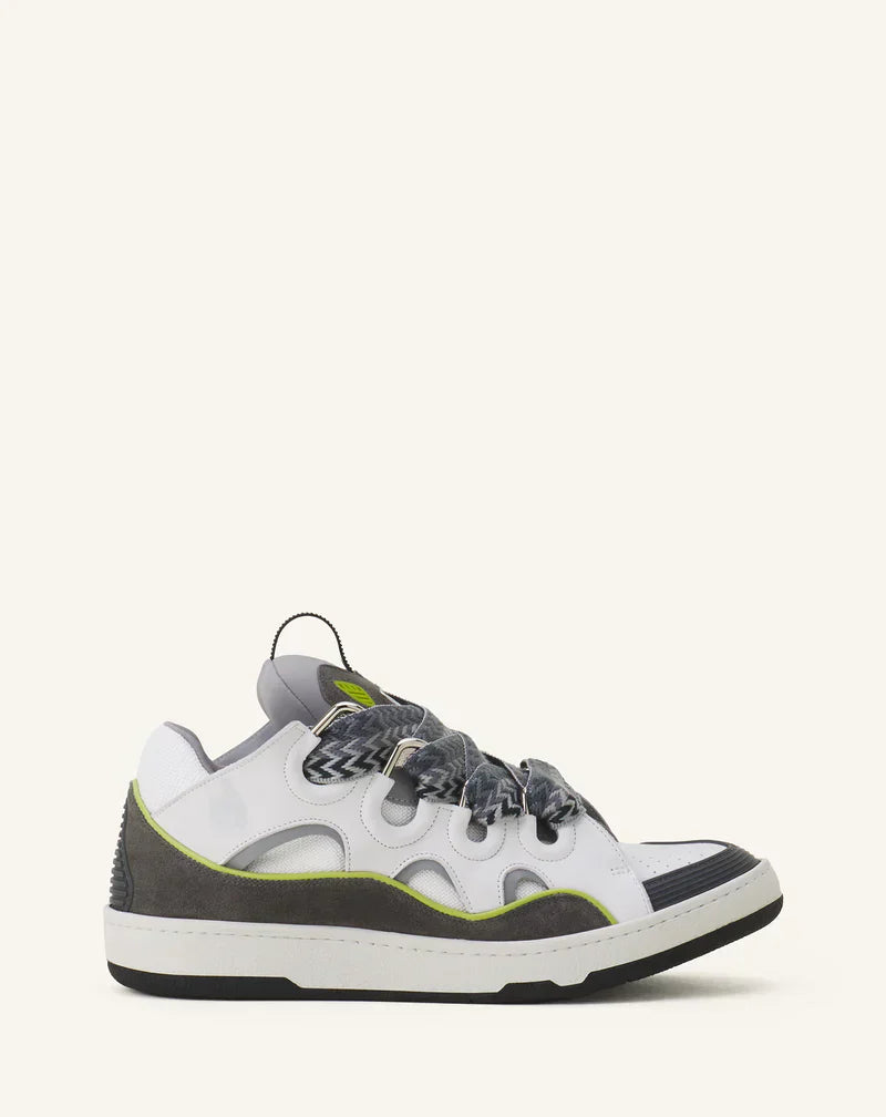 Lanvin Curb Gris Et Vert