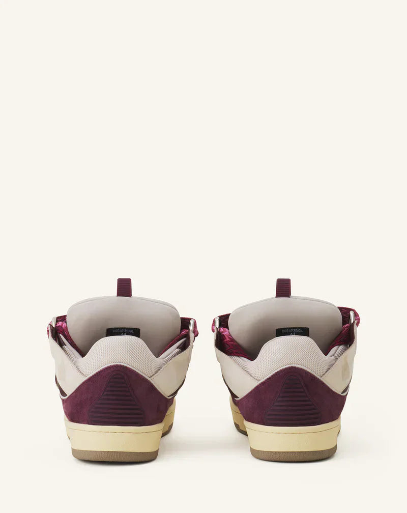 Lanvin Curb Beige Et Bordeaux