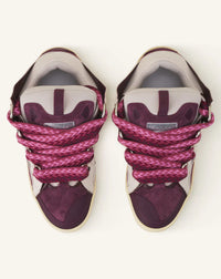 Lanvin Curb Beige Et Bordeaux