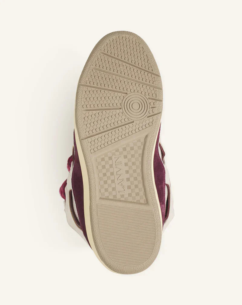 Lanvin Curb Beige Et Bordeaux