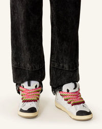 Lanvin Curb Blanc Et Multicolore