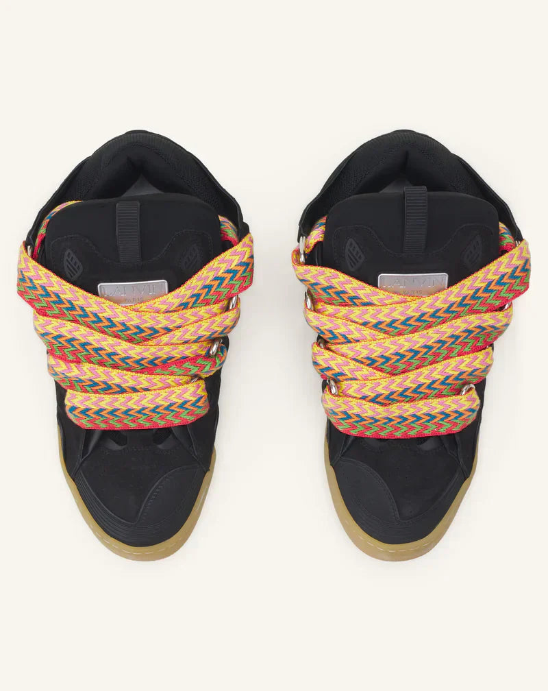 Lanvin Curb Noir Et Multicolore