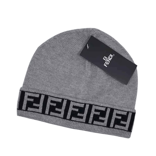 Bonnet Fendi Gris