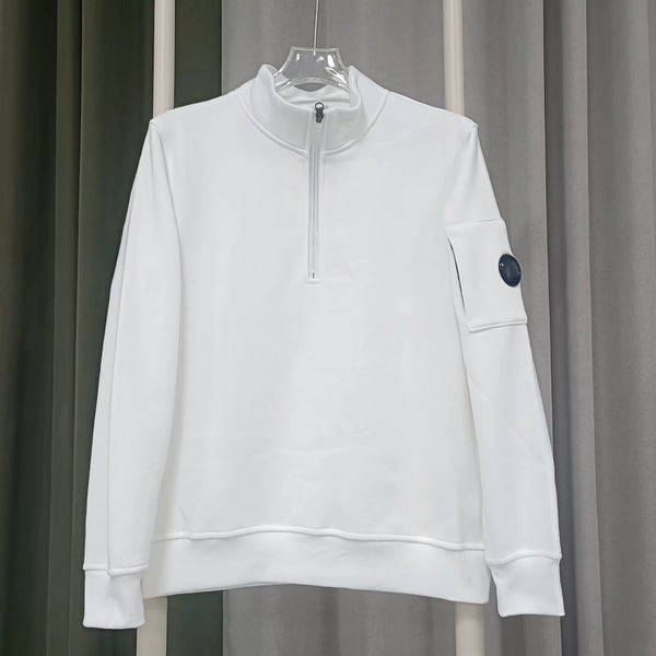 Gilet C.P Company Zip Quarter Blanc