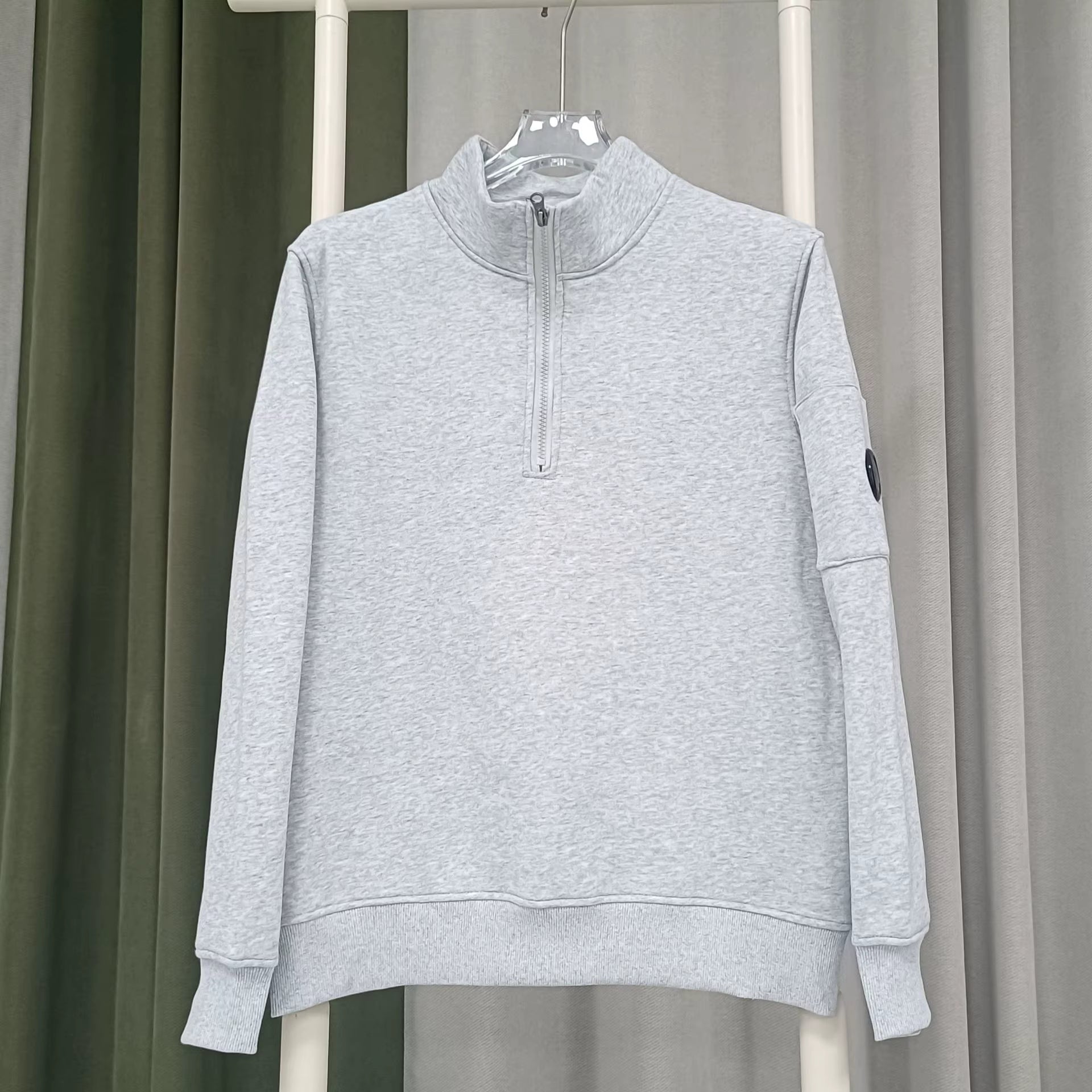 Gilet C.P Company Zip Quarter Gris