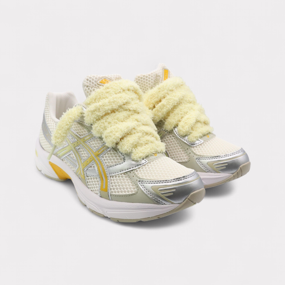 GEL-1130 Silver Yellow - Fluffy Laces Yellow