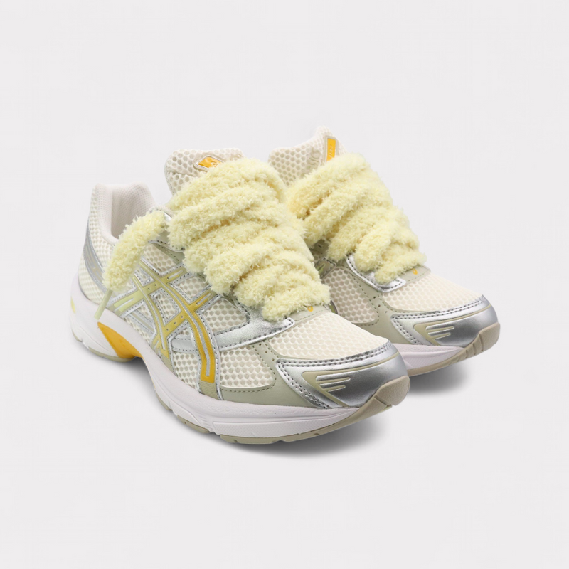 GEL-1130 Silver Yellow - Fluffy Laces Yellow