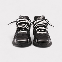 GEL-1130 Black Pure Silver - Double Laces