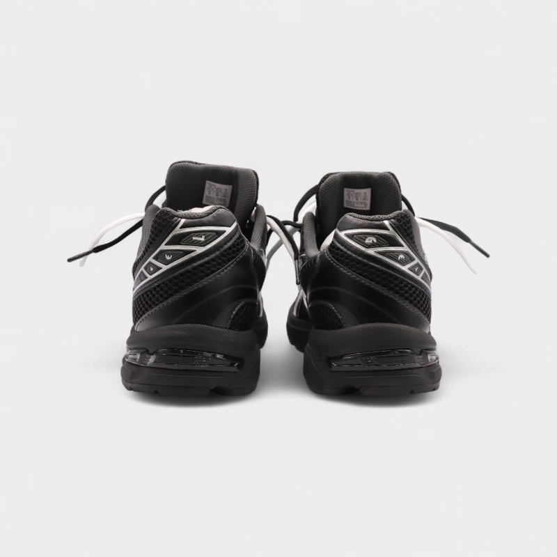 GEL-1130 Black Pure Silver - Double Laces