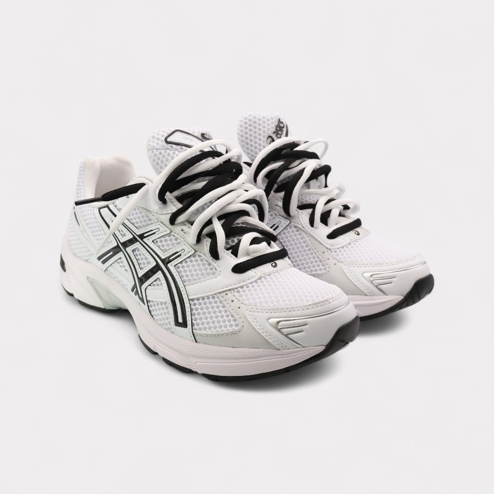 GEL-1130 White Black - Double Laces