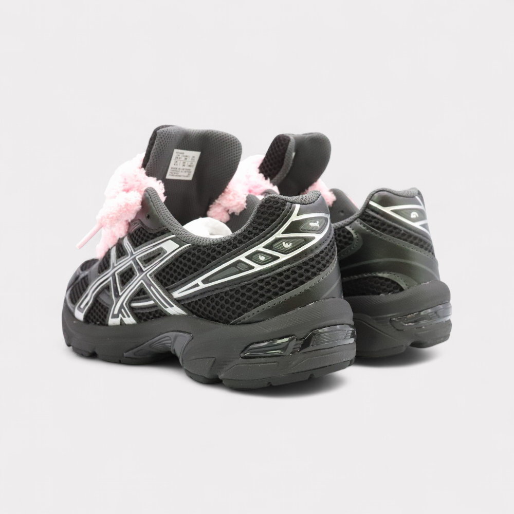 GEL-1130 Black Pure Silver - Fluffy Laces Pink