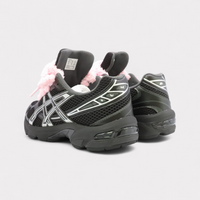 GEL-1130 Black Pure Silver - Fluffy Laces Pink
