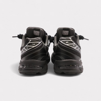GEL-1130 Black Pure Silver - Fluffy Laces Black