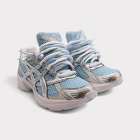 GEL-1130 Denim Pure Silver - Double Laces