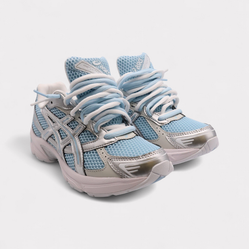 GEL-1130 Denim Pure Silver - Double Laces