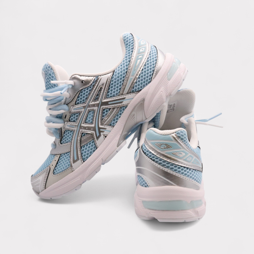 GEL-1130 Denim Pure Silver - Double Laces