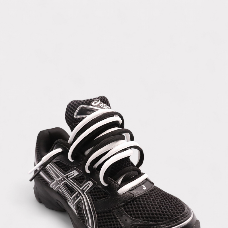 GEL-1130 Black Pure Silver - Double Laces (GS)