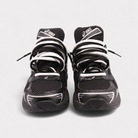 GEL-1130 Black Pure Silver - Double Laces (GS)