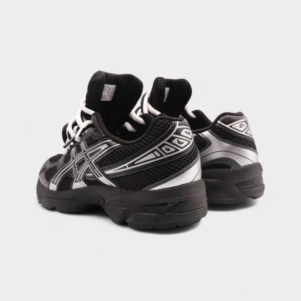 GEL-1130 Black Pure Silver - Double Laces (GS)