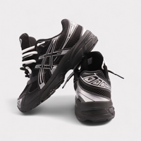 GEL-1130 Black Pure Silver - Double Laces (GS)