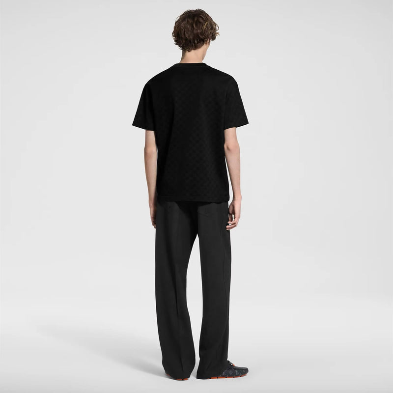 Tee-shirt à motif Damier et signature
