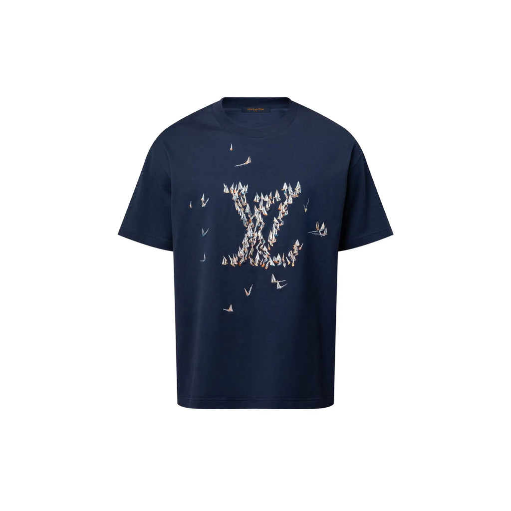 Tee-shirt en coton brodé
