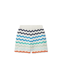 Gradient Wave Crochet Shorts